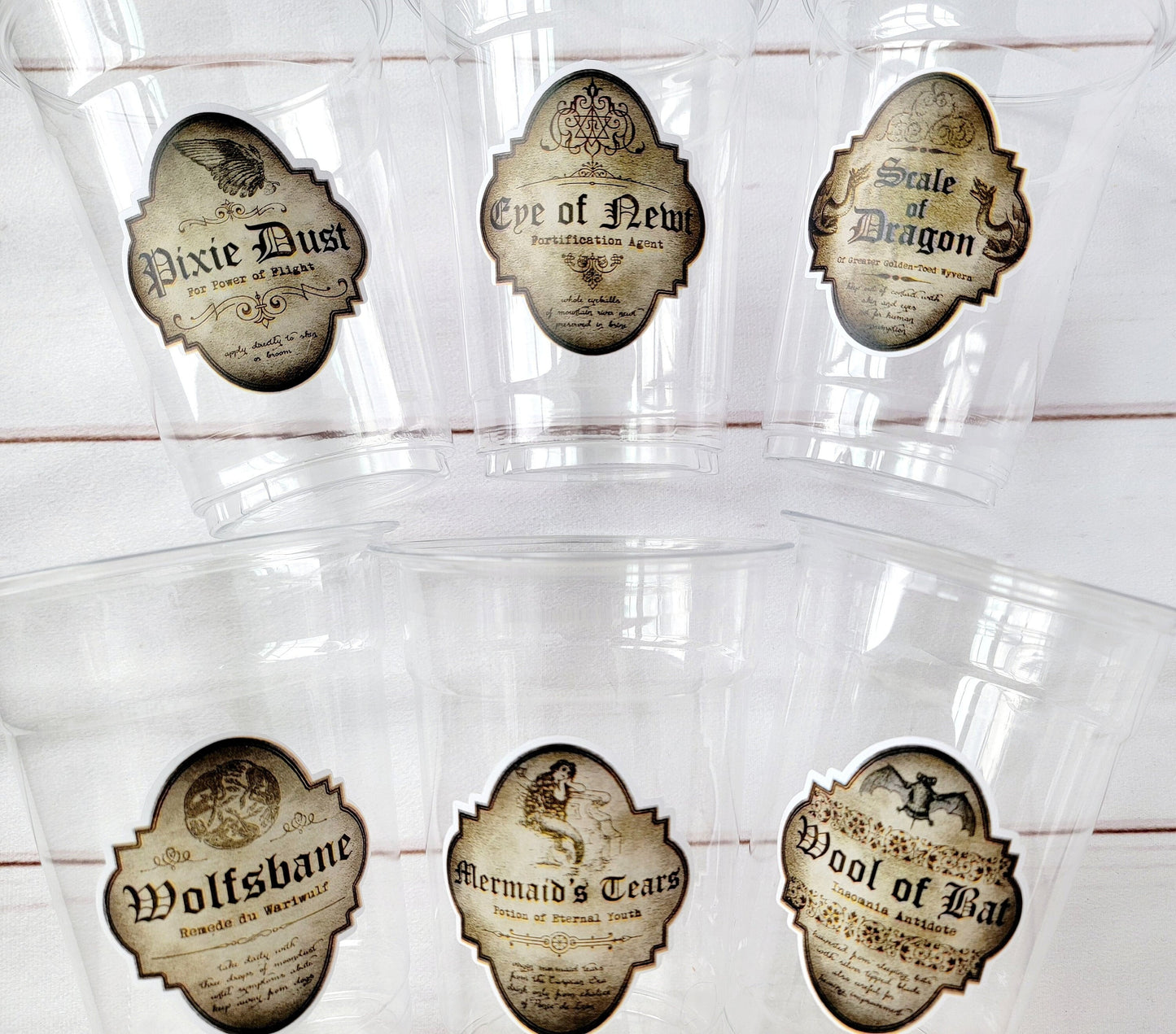 Halloween Party Cups Halloween Decorations Halloween Birthday Halloween Party Apothecary Party Cups Potion Party Cups Potion Decorations