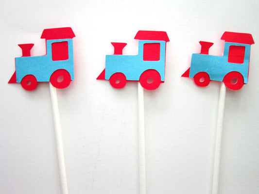 Train  Cupcake Toppers