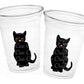 BLACK CAT CUPS Halloween Party Cups Halloween Decorations Halloween Birthday Halloween Party Spooky Party Cups Black Cat Decorations