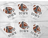 FOOTBALL FIRST BIRTHDAY - Football 1st Party Cups Football Party Cups Football Birthday Cups Football Party Favors 1st Birthday 1 Year Down