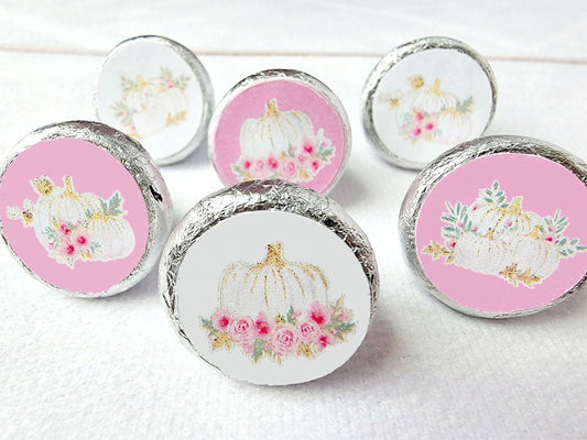 180 - PINK PUMPKIN STICKERS