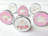 180 - PINK PUMPKIN STICKERS