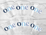 ONE Birthday Cups First Birthday Party Cups 1st Birthday Party Cups First Birthday Party Favors Happy Birthday Cups One Party Favor Cups