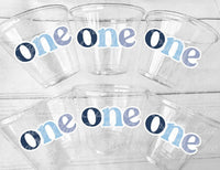 ONE Birthday Cups First Birthday Party Cups 1st Birthday Party Cups First Birthday Party Favors Happy Birthday Cups One Party Favor Cups