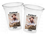 Custom Plastic Party Cups Personalized Party Cups Personalized 40th Birthday Cups Vintage 40th Cups 1984 Custom Face Party Cups Decorations