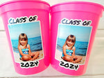 Custom GRADUATION Cups Personalized Graduation Cups 2024 Graduation Party Cups Graduation Party Favors PRE-K Kindergarten 1st Grade Seniors