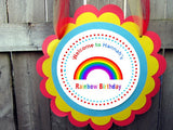 Rainbow Party Cupcake Toppers