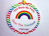 Rainbow Party Cupcake Toppers