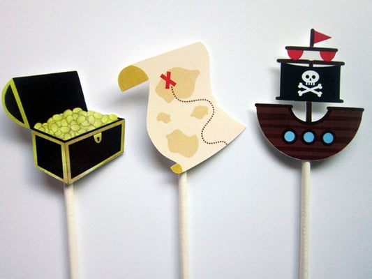 Pirate Ship Goody Bags, Pirate Goody Bags, Pirate Party Favor Bags
