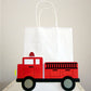 Firetruck Goody Bags, Firetruck Favor Bags, Firetruck Party Bags, Firetruck Bags