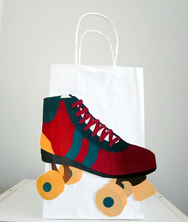 Roller Skate Cupcake Toppers - Old School