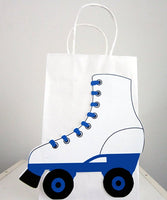 Roller Skate Goody Bags, Roller Skae Favor Bags, Roller Skate Gift Bag - Blue and Black