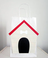 Puppy Party Party Favor, Goody, Gift Bags - Puppy Dog Party Favor Bags - Dog House Favor Bags