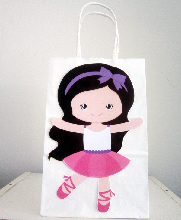 Ballerina Goody Bags, Ballet Goody Bags, Ballet Favor Bags, Ballet Goody Bags - Purple Headband