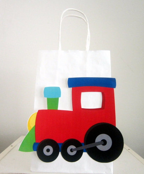 Train Goody Bags, Train Birthday Party Bags, Train Favor Bags, Train party Bags, Choo Choo Train Favors
