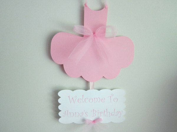 Ballerina Tutu Cupcake Toppers - Light Pink TuTu