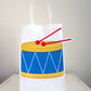 Toy Drum Birthday, Music Birthday, Rock Star Birthday Party Favor, Goody, Gift Bags