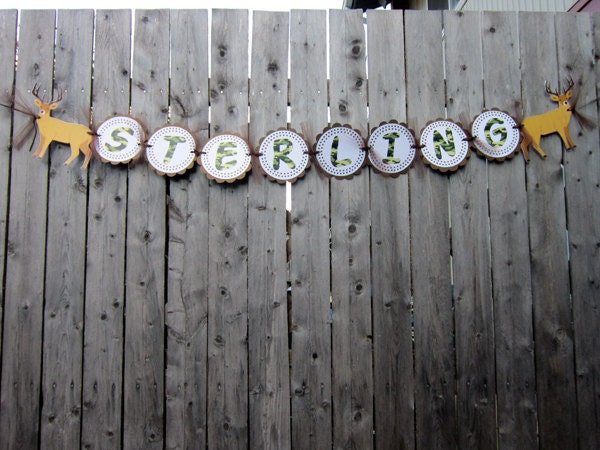 Hunting Birthday Party Cupcake Toppers - Deer Cupcake Toppers