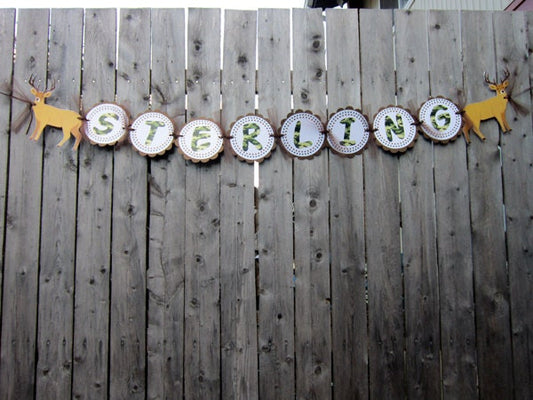 Hunting Birthday Party Cupcake Toppers - Deer Cupcake Toppers