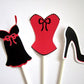 Lingerie Cupcake Toppers, Bridal Shower Cupcake Toppers - Bachelorette Party Cupcake Toppers