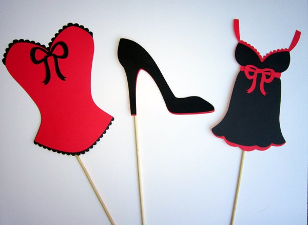 Lingerie Cupcake Toppers, Bridal Shower Cupcake Toppers - Bachelorette Party Cupcake Toppers