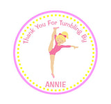 Gymnastics  Cupcake Toppers - Gymnast Holding Leg Up