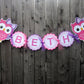 Owl Cupcake Toppers - Pink and Purple Owl Cupcake Toppers