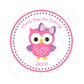 Owl Cupcake Toppers - Pink and Purple Owl Cupcake Toppers