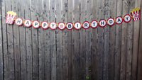 Movie Party Cupcake Toppers - Popcorn cupcake toppers - Movie Party Decorations