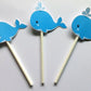 Whale Cupcake Toppers - Fish Cupcake Toppers - Under The Sea Cupcake Toppers