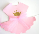 Princess Tutu Baby Shower Cupcake Toppers - Princess Cupcake Toppers, Pink Gold Cupcake Toppers, Item# 81116940P