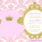Princess Tutu Baby Shower Cupcake Toppers - Princess Cupcake Toppers, Pink Gold Cupcake Toppers, Item# 81116940P