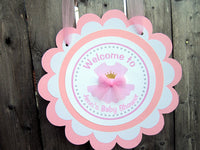 Princess Tutu Baby Shower Cupcake Toppers - Princess Cupcake Toppers, Pink Gold Cupcake Toppers, Item# 81116940P