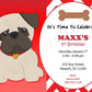 Puppy Dog Party Favor, Goody, Gift Bags - Pug Favor Bags