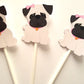 Puppy Dog Party Favor, Goody, Gift Bags - Pug Favor Bags, Pug Goody Bags