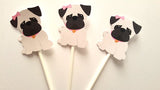 Puppy Dog Party Favor, Goody, Gift Bags - Pug Favor Bags, Pug Goody Bags