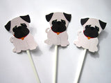 Puppy Dog Party Favor, Goody, Gift Bags - Pug Favor Bags