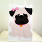 Puppy Dog Party Favor, Goody, Gift Bags - Pug Favor Bags, Pug Goody Bags