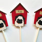 Pug Cupcake Toppers, Puppy Party Cupcake Toppers - Pug Cupcake Toppers