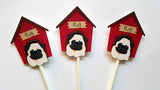 Pug Goody Bags, Pug Favor Bags, Pug Favor Bags, Puppy Party Bags