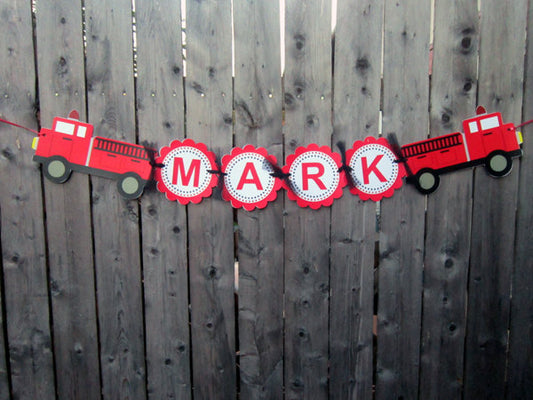 Firetruck Goody Bags, Firetruck Favor Bags, Firetruck Party Bags, Firetruck Bags