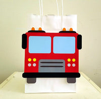 Firetruck Cupcake Toppers, Fireman Cupcake Toppers