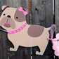 Girl Bulldog Goody Bags, Bulldog Favor Bags, Bulldog Party Favor Bags, Puppy Dog Party Favor, Goody, Gift Bags - Girl Bulldog - 92171229P