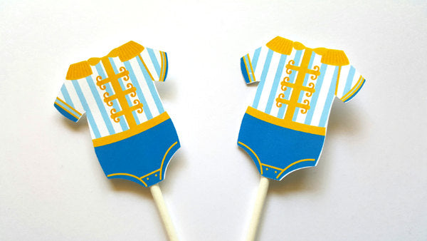 Prince Baby Shower Cupcake Toppers - Royal Prince Cupcake Toppers