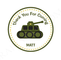 Army Cupcake Toppers - Military Cupcake Toppers - Army Tank Cupcake Toppers