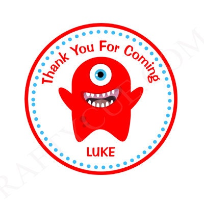 Monster Cupcake Toppers, Monster Birthday Party Cupcake Toppers, Monster Party Cupcake Toppers