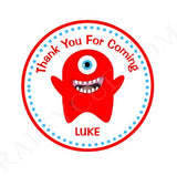 Monster Cupcake Toppers, Monster Birthday Party Cupcake Toppers, Monster Party Cupcake Toppers