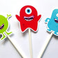 Monster Cupcake Toppers, Monster Birthday Party Cupcake Toppers, Monster Party Cupcake Toppers