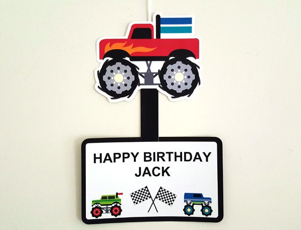 Monster Truck Goody Bags, Monster Truck Favor Bags, Monster Truck Gift Bags, Monster Truck Birthday, Monster Truck Party