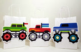 Monster Truck Goody Bags, Monster Truck Favor Bags, Monster Truck Gift Bags, Monster Truck Birthday, Monster Truck Party